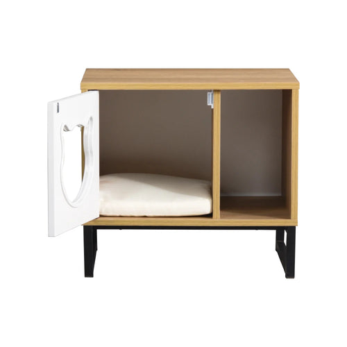 Convenient Moveable Wooden Cat House