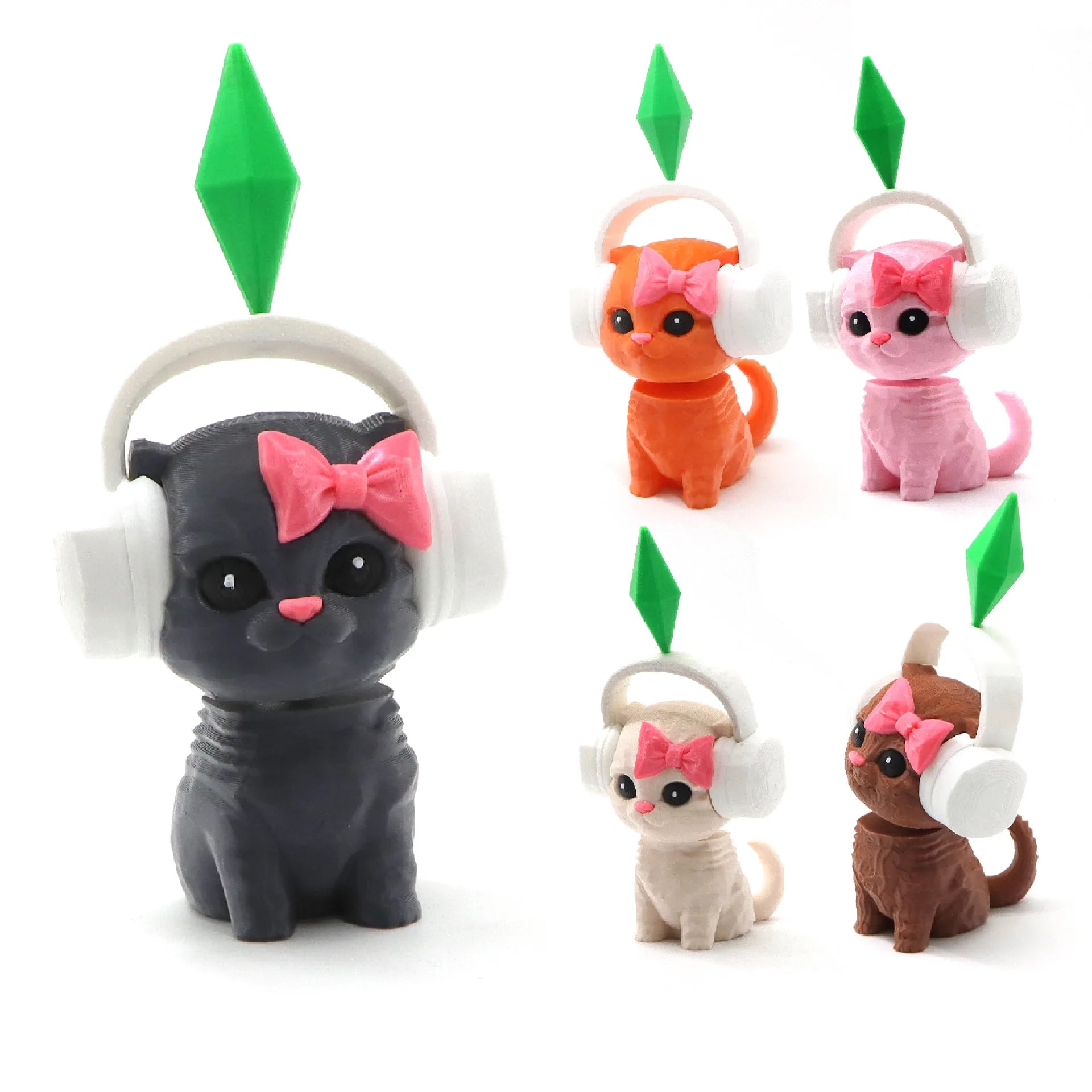 Cute Sims Simulated Cat Dancing Cat Car Decoration Pet Funny Office Desk Decoration Home Office Decoration Shaking Head Cat